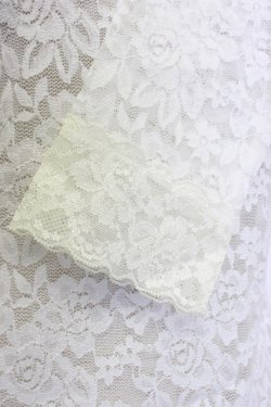 画像4: axes femme / パール&ラインストーン総レーストップス M ホワイト T-26-02-03-003-AX-TO-SA-ZT