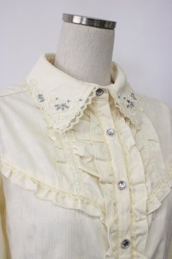 画像3: axes femme / シャンデリアジャガードブラウス  アイボリー T-26-02-03-007-AX-BL-SA-ZT