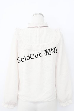 画像2: axes femme POETIQUE / レースシフォン重ねヨーク襟ブラウス M ベージュ T-26-02-03-008-AX-BL-SA-ZT594