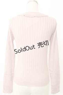 画像2: axes femme POETIQUE / お花フリルラメニットプルオーバー M アワピンク T-26-02-03-011-AX-TO-SA-ZT