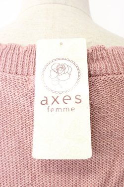 画像4: axes femme POETIQUE / リボンラメニットカーデ M ピンク T-26-02-03-012-AX-TO-SA-ZT