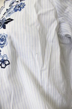 画像6: axes femme / 刺繍使いボリューム袖ブラウス M サックス T-26-02-03-013-AX-BL-SA-ZT