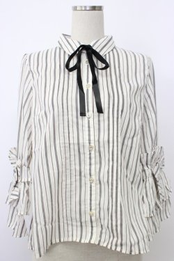 画像1: axes femme POETIQUE / ボリューム袖ブラウス M キナリ T-26-02-03-002-AX-BL-SA-ZT