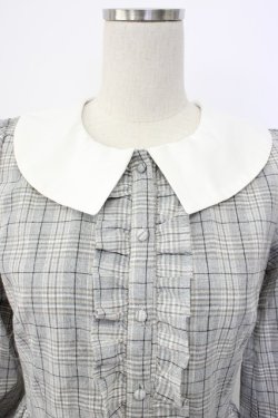 画像3: Honey Cinnamon / チェックフリルワンピース  グレーチェック T-26-02-03-018-LO-OP-SA-ZT