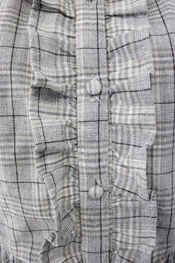 画像8: Honey Cinnamon / チェックフリルワンピース  グレーチェック T-26-02-03-018-LO-OP-SA-ZT