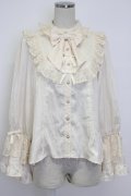 axes femme kawaii / ロココ姫袖ブラウス  アイボリー T-26-02-04-001-AX-BL-SA-ZT
