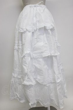 画像2: Chalmiere / クラシックコットンスカート M ホワイト T-26-02-04-018-0-SK-SA-ZT