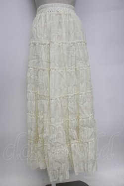 画像1: axes femme / 楊柳ロングスカート  アイボリー T-26-02-04-019-AX-SK-SA-ZT