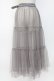 画像2: axes femme / レイヤードチュールフリルスカート  グレー T-26-02-04-022-AX-SK-SA-ZT (2)