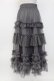 画像2: axes femme / フリルチュールティアードスカート  グレー T-26-02-04-023-AX-SK-SA-ZT (2)