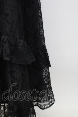 画像4: axes femme / レースロングスカート  黒 T-26-02-04-026-AX-SK-SA-ZT