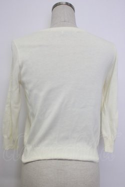 画像2: MILK / 透かしリボンニットカーディガン  アイボリー T-26-02-04-003-ML-TO-SA-ZT