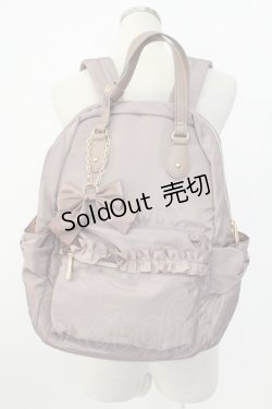 画像1: m petit by misako / AMリボンチャームツキリュック  濃紫 T-26-02-04-029-LO-BG-SA-ZT