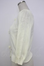 画像3: MILK / 透かしリボンニットカーディガン  アイボリー T-26-02-04-003-ML-TO-SA-ZT579 (3)