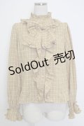 axes femme kawaii / チェック柄ブラウス M イエロー T-26-02-04-005-AX-BL-SA-ZT579