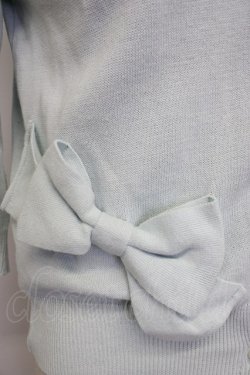 画像4: MILK / ダブルリボンニットカーディガン  サックス T-26-02-04-006-ML-TO-SA-ZT
