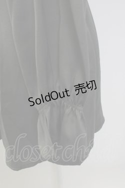 画像4: axes femme / ヴィンテージサテンブラウス M グレー T-26-02-04-007-AX-BL-SA-ZT