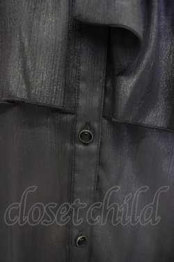 画像6: axes femme / ラメシアー楊柳フリルブラウス  グレー T-26-02-04-008-AX-BL-SA-ZT