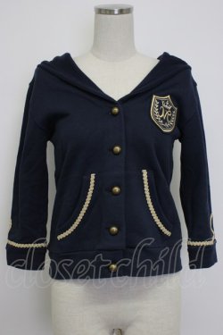 画像5: MILK / エンブレムワッペンフードカーディガン  ネイビー T-26-02-04-009-ML-TO-SA-ZT