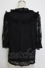 画像2: axes femme / アンティーク風レーストップス  ブラック T-26-02-04-010-AX-TO-SA-ZT580 (2)