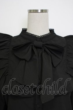 画像5: axes femme POETIQUE / ビッグリボンブラウス  黒 T-26-02-04-012-AX-BL-SA-ZT