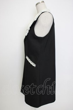 画像4: axes femme POETIQUE / レース襟ロングベスト M ブラック T-26-02-04-014-AX-TO-SA-ZT
