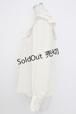 画像3: axes femme kawaii / フリルリボンハイネックブラウス  アイボリー T-26-02-04-002-AX-BL-SA-ZT579