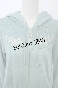 画像3: axes femme / 刺繍入りパーカー M グリーン T-26-02-05-021-AX-TO-SA-ZT