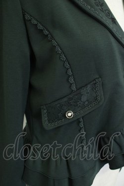 画像4: axes femme / ダークオーナメント柄ジャケット M グリーン T-26-02-05-023-AX-JA-SA-ZT