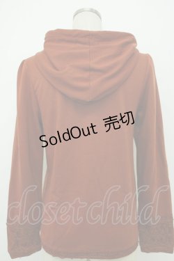 画像2: axes femme / 刺繍パーカー M オレンジ T-26-02-05-024-AX-TO-SA-ZT