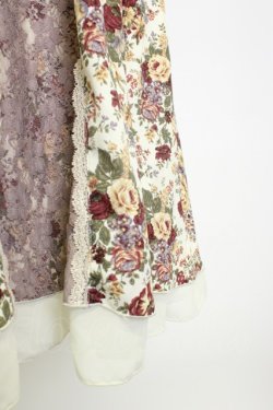 画像5: axes femme / 花柄半袖ワンピース M アイボリー T-26-02-05-026-AX-OP-SA-ZT