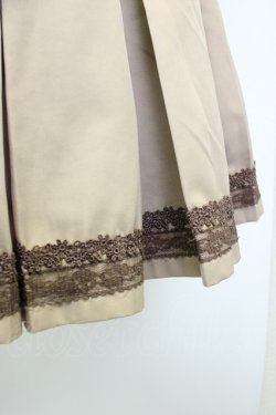 画像4: axes femme / 裾レースプリーツキュロット M ベージュ T-26-02-05-027-AX-PA-SA-ZT