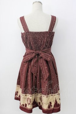 画像2: axes femme / ディズニーコレクション~美女と野獣~シルエット柄キャミワンピース M ワイン T-26-02-05-008-AX-OP-SA-ZT