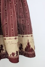 画像5: axes femme / ディズニーコレクション~美女と野獣~シルエット柄キャミワンピース M ワイン T-26-02-05-008-AX-OP-SA-ZT594 (5)