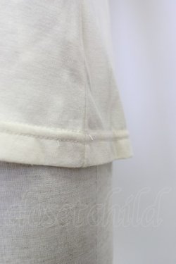 画像5: axes femme / 薔薇刺繍襟ブラウス風カットソー M キナリ T-26-02-05-009-AX-TO-SA-ZT