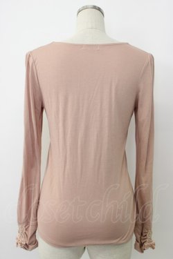 画像2: axes femme / リボンデザインインナープルオーバー M ピンク T-26-02-05-012-AX-TO-SA-ZT