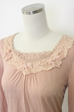 画像3: axes femme / リボンデザインインナープルオーバー M ピンク T-26-02-05-012-AX-TO-SA-ZT