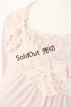 画像4: axes femme / リボンデザインインナープルオーバー M ピンク T-26-02-05-012-AX-TO-SA-ZT594