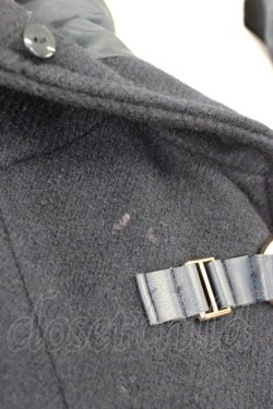 画像6: LODISPOTTO / フロント3つリボンファーフードコート  黒Ｘブラウン T-26-02-05-001-LO-CO-SA-ZT