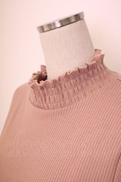 画像3: axes femme / チュールレース袖カットプルオーバー M ピンク T-26-02-05-016-AX-TO-SA-ZT