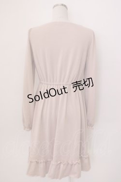 画像2: axes femme / ベロアリボンニットワンピース M ピンク T-26-02-05-017-AX-OP-SA-ZT594