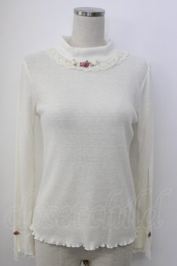 画像1: axes femme / バラレースインナー M ホワイト T-26-02-05-018-AX-TO-SA-ZT