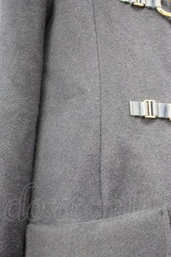 画像9: LODISPOTTO / フロント3つリボンファーフードコート  黒Ｘブラウン T-26-02-05-001-LO-CO-SA-ZT