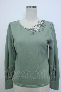 画像1: axes femme / アシンメトリーデザインプルオーバー M グリーン T-26-02-05-020-AX-TO-SA-ZT