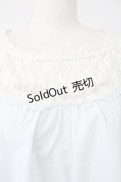 画像5: axes femme POETIQUE / ファンタジータイムブラウス  サックスＸ白 T-26-02-07-002-AX-BL-SA-ZT