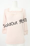 axes femme / コットンレースインナープルオーバー M アワピンク T-26-02-07-003-AX-TO-SA-ZT582