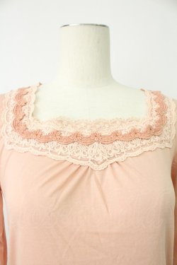 画像4: axes femme / コットンレースインナープルオーバー M アワピンク T-26-02-07-003-AX-TO-SA-ZT