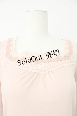 画像4: axes femme / コットンレースインナープルオーバー M アワピンク T-26-02-07-003-AX-TO-SA-ZT582