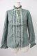 画像1: axes femme / 先染めストライプブラウス L グリーン T-26-02-07-004-AX-BL-SA-ZT (1)