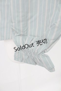 画像3: axes femme / 先染めストライプブラウス L グリーン T-26-02-07-004-AX-BL-SA-ZT582